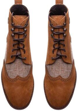 WEECH Leather Chukka Boots Men’s 12 Brown